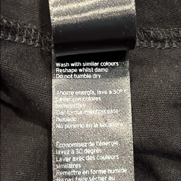 Topshop Black Corset Seam Peplum Tee Size 4 - Picture 9 of 9